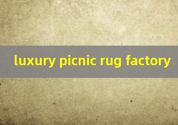 luxury picnic rug factory